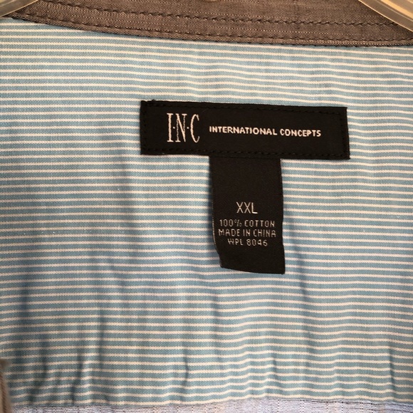 INC Casual Mens Button Down Shirt XXL - Picture 3 of 3
